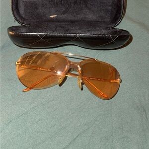Dior Gold Aviator Sunglasses